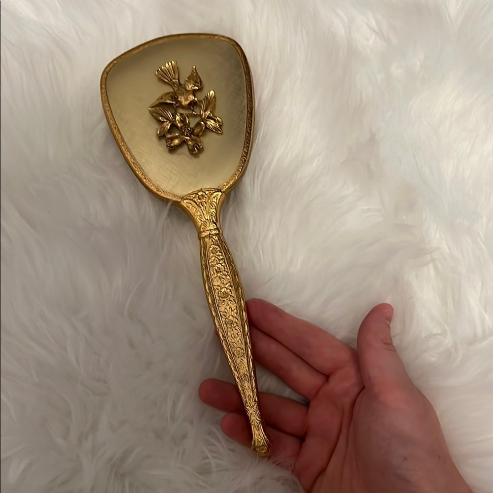 Vintage Gold Hair Brush